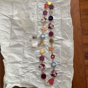 Coach Multicolor Resin Disc Belt